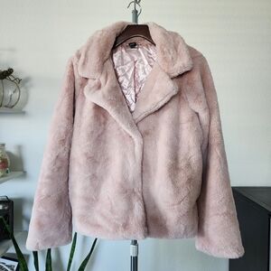 Windsor Pink Faux Fur Coat Super Soft